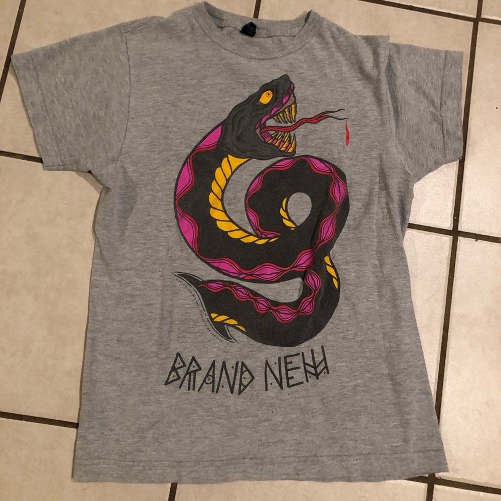Grey Brand New Band Tee, size XS in Mens